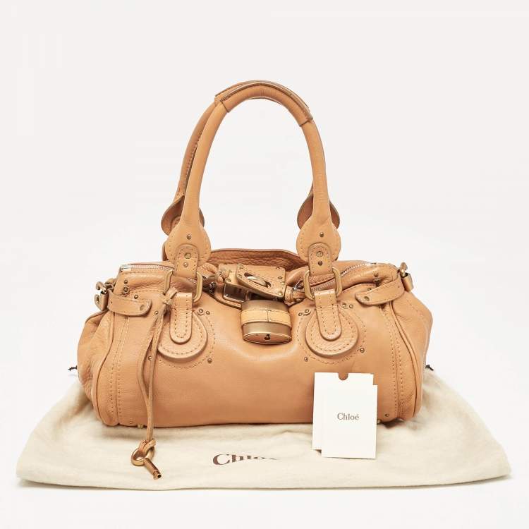 Pre Owned Chloe Brown Leather Medium Paddington Satchel