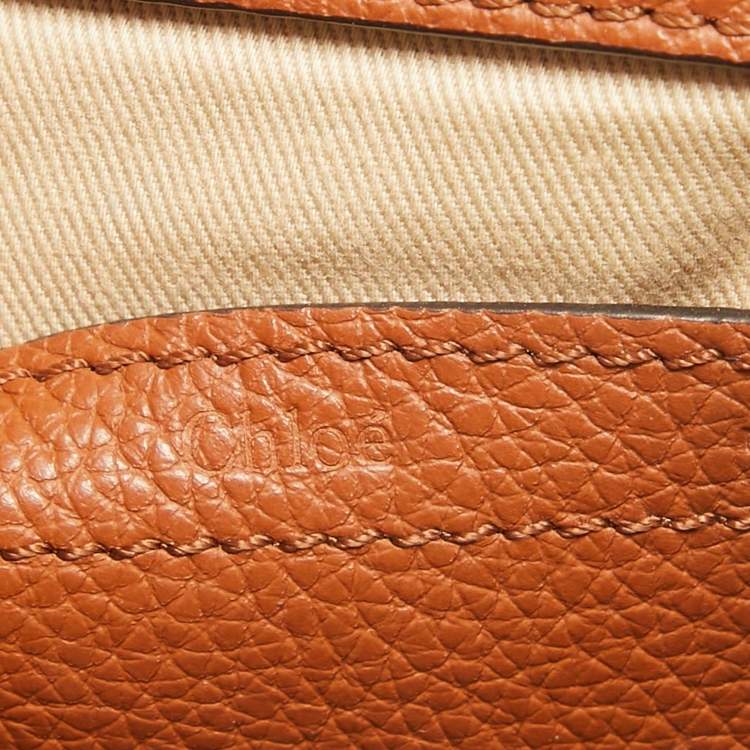 Pre Owned Chloe Brown Leather Small Marcie Saddle Bag