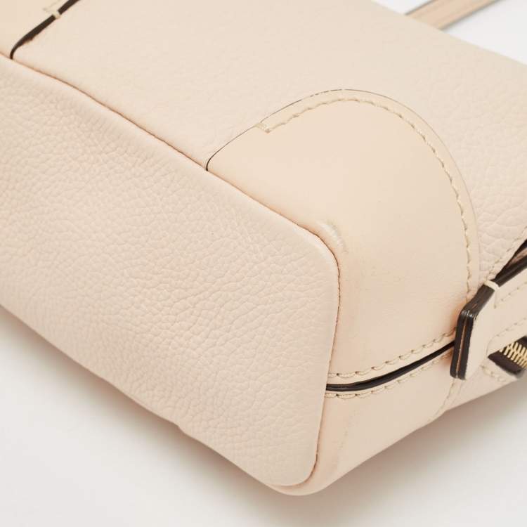 Pre Owned Chloe Beige Leather Mini Daria Chain Bag
