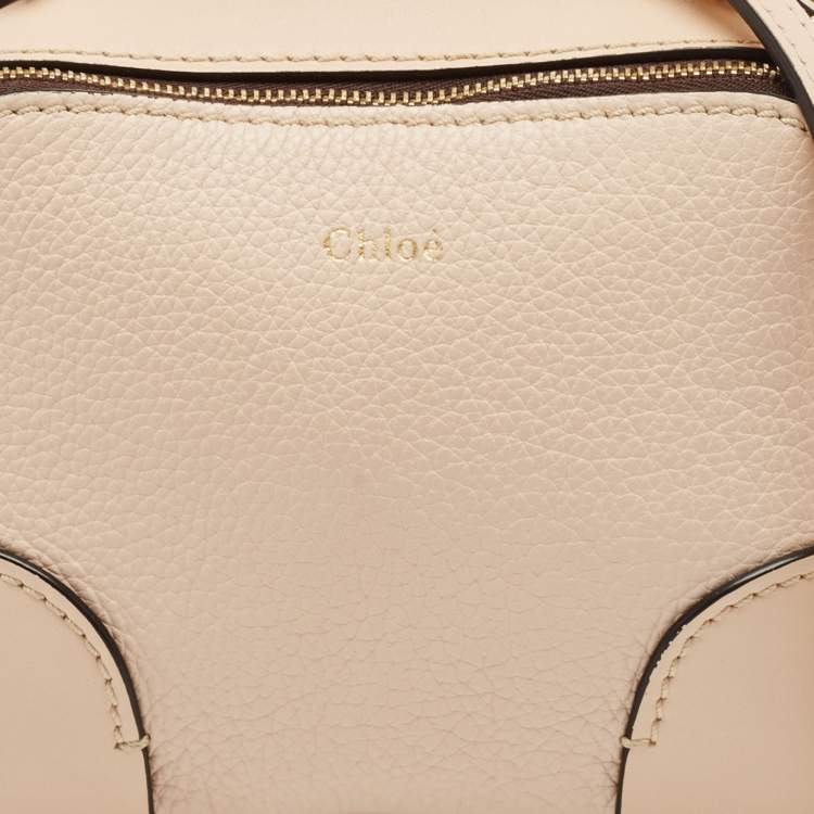 Pre Owned Chloe Beige Leather Mini Daria Chain Bag