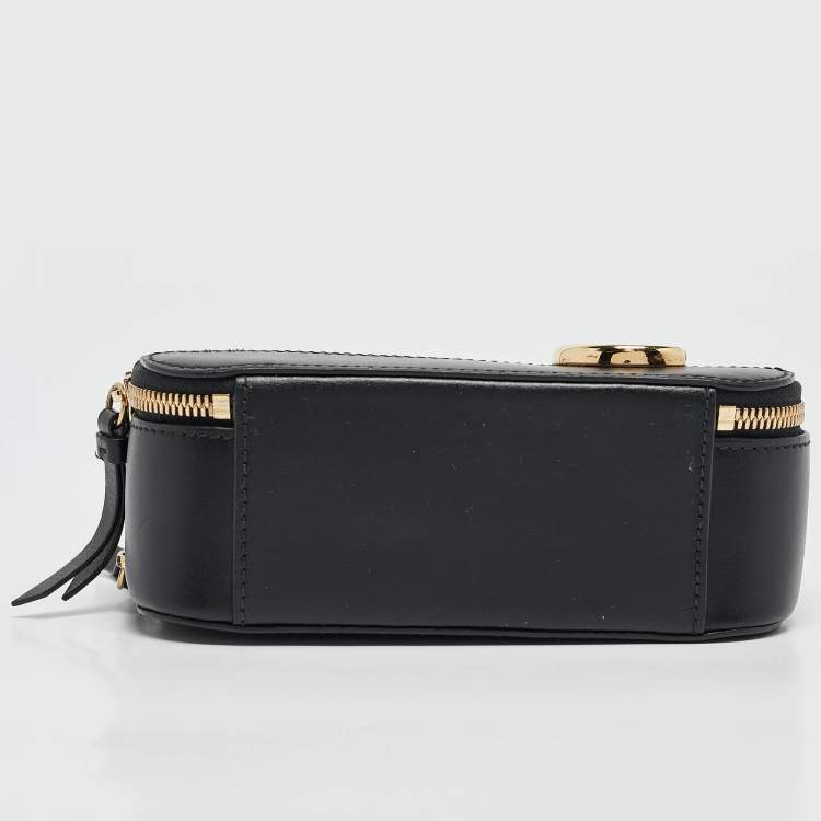 Pre Owned Chloe Black Leather C Vanity Shoulder Bag