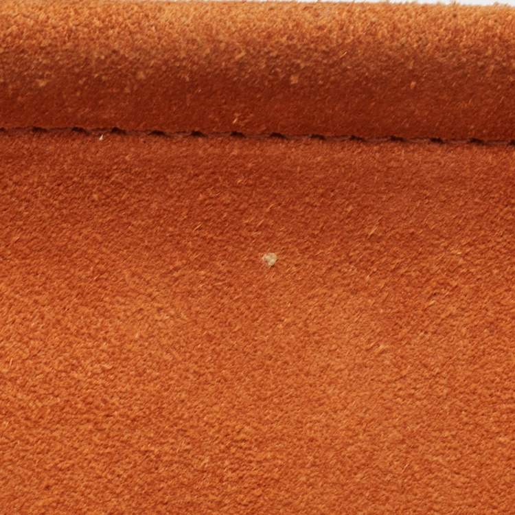 Pre Owned Chloe Brown Leather and Suede Medium Faye Shoulder Bag
