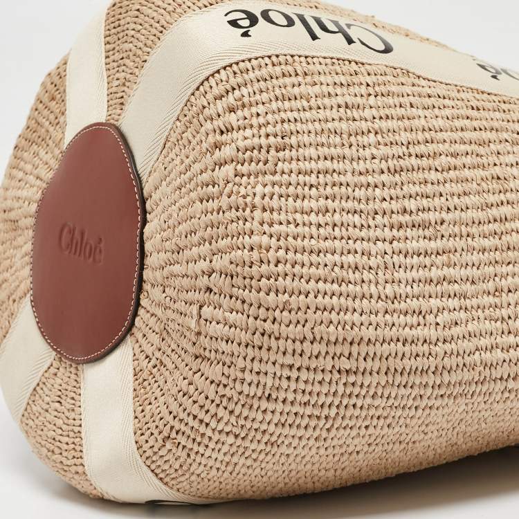 مملوكة مسبقًا Chloe Natural Fibers Large Woody Tote