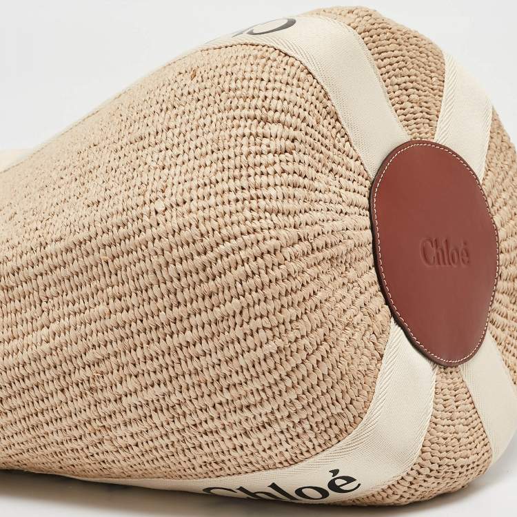 مملوكة مسبقًا Chloe Natural Fibers Large Woody Tote