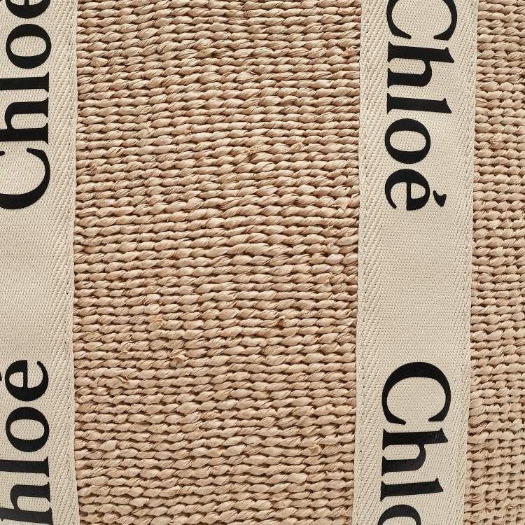 مملوكة مسبقًا Chloe Natural Fibers Large Woody Tote