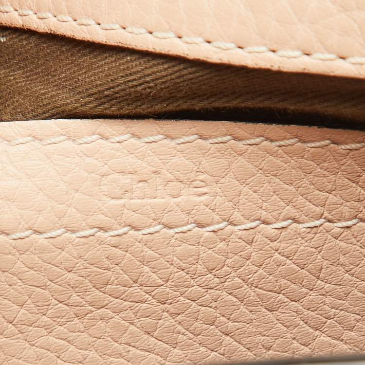 Pre Owned Chloe Beige Leather Small Marcie Shoulder Bag