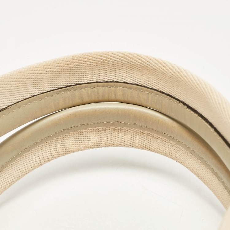 Pre Owned Chloe Beige Canvas Medium Woody Tote