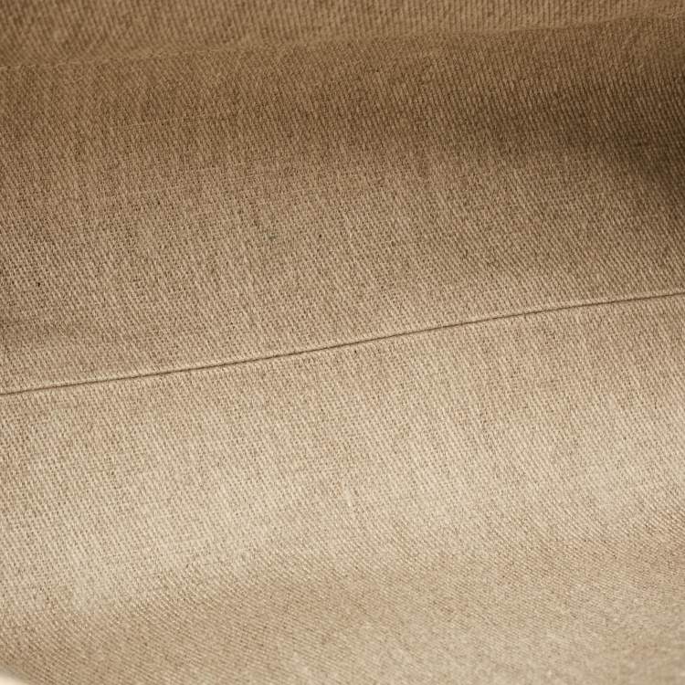 Pre Owned Chloe Beige Canvas Medium Woody Tote