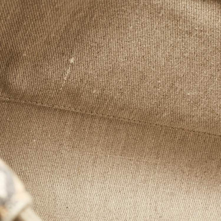 Pre Owned Chloe Beige Canvas Medium Woody Tote