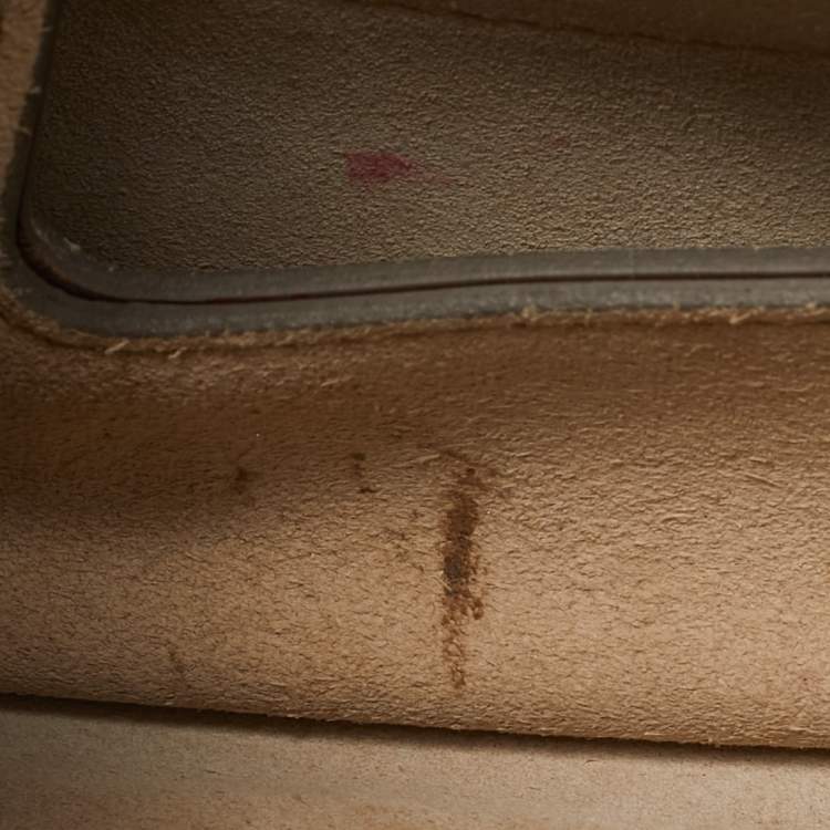 Pre Owned Chloe Brown/Orange Leather ad Suede Faye Medium Shoulder Bag