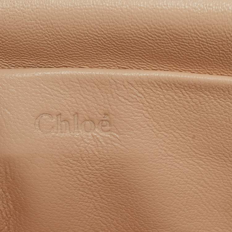 Pre Owned Chloe Purple Leather Medium Elsie Chain Shoulder Bag