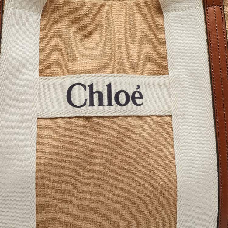 Pre Owned Chloe Brown Canvas Changing/Diaper Bag