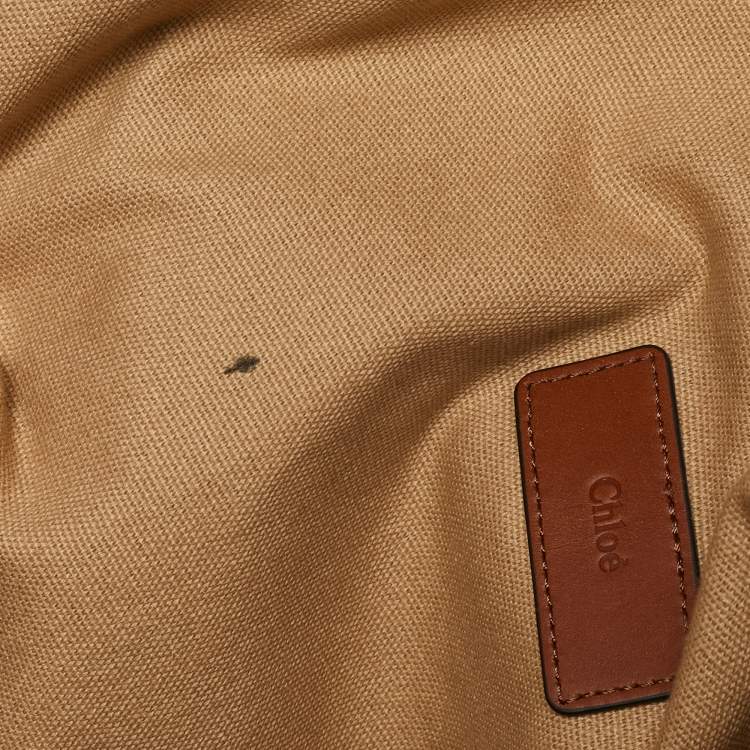 Pre Owned Chloe Brown Canvas Changing/Diaper Bag