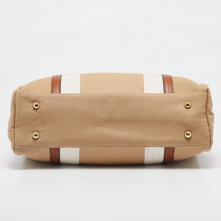 Pre Owned Chloe Brown Canvas Changing/Diaper Bag