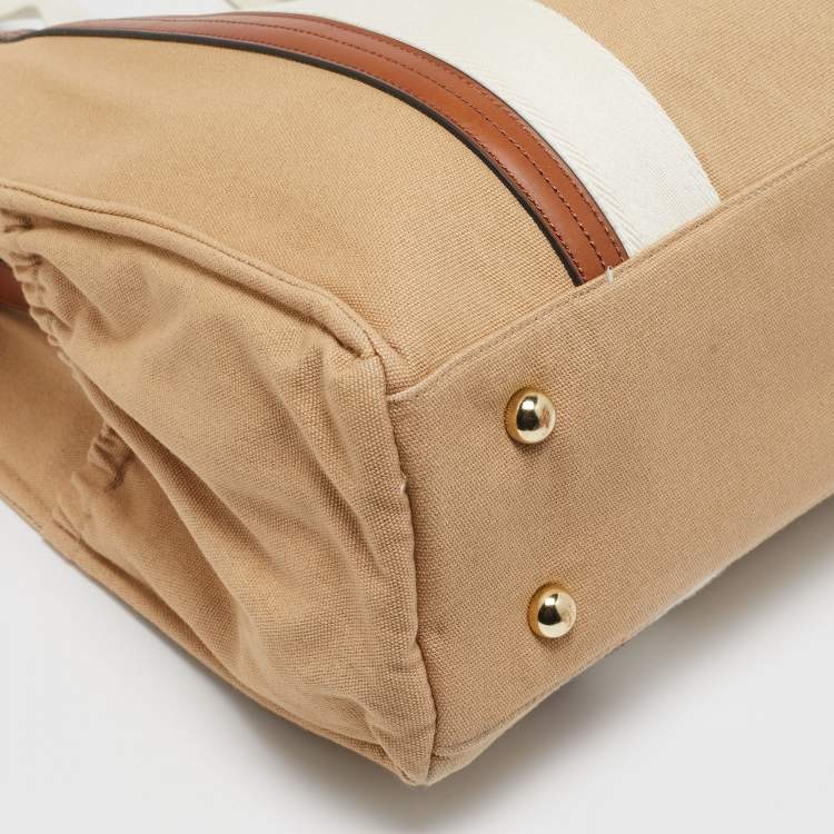 Pre Owned Chloe Brown Canvas Changing/Diaper Bag