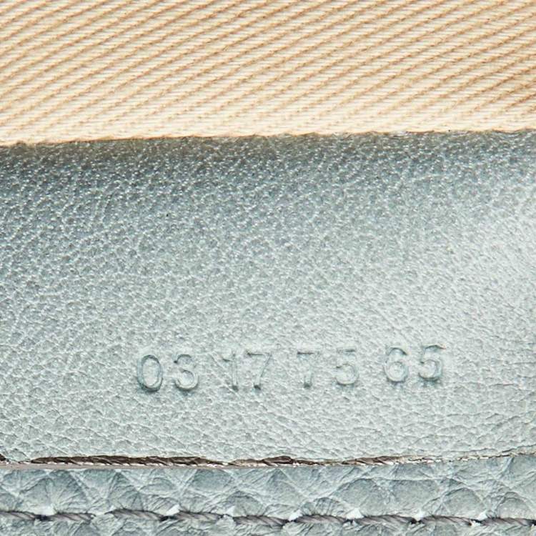 Pre Owned Chloe Light Blue Leather and Suede Mini Faye Daye Backpack