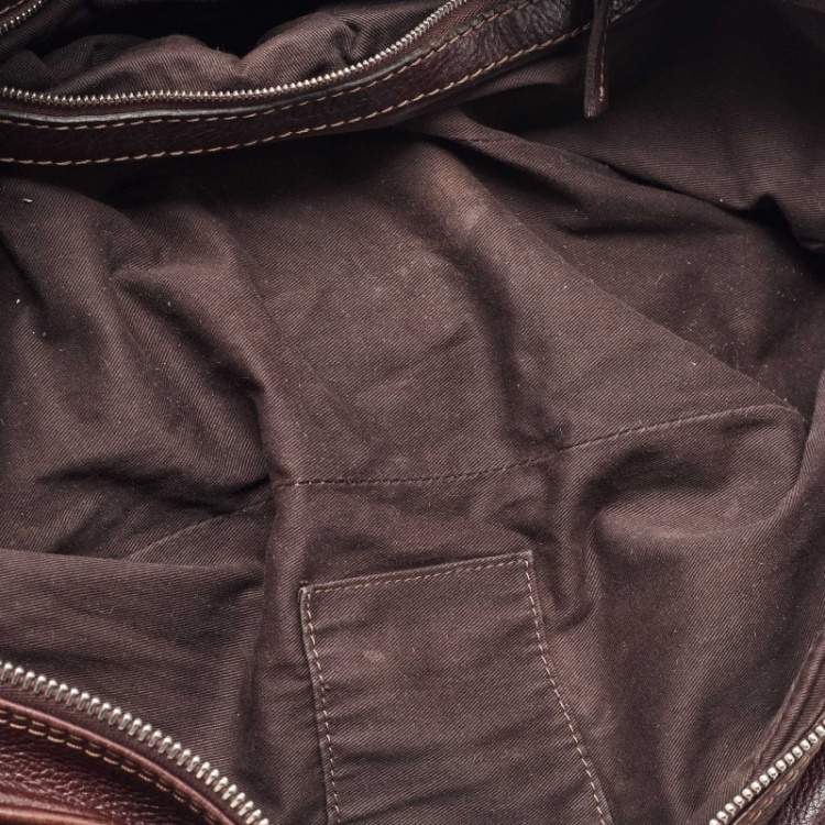 Pre Owned Chloe Dark Brown Leather Medium Paddington Satchel