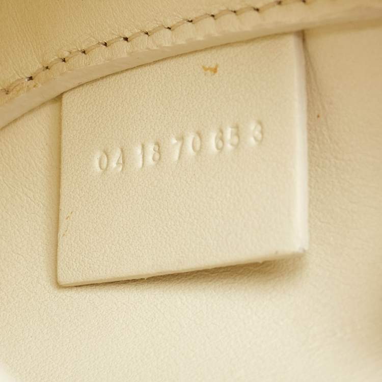 Pre Owned Chloe White Leather and Suede Small Tess Shoulder Bag