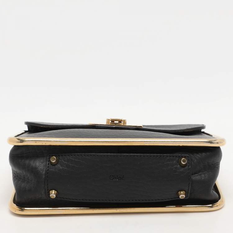 Pre Owned Chloe Black Leather Small Sally Shoulder Bag