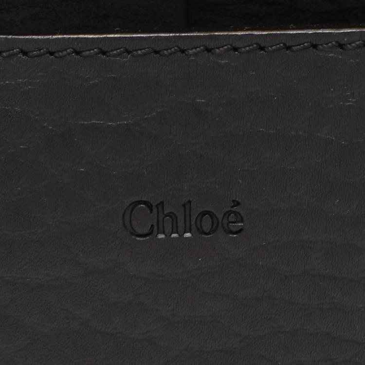 Pre Owned Chloe Black Leather Small Sally Shoulder Bag
