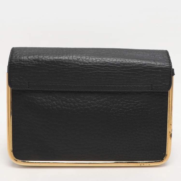 Pre Owned Chloe Black Leather Small Sally Shoulder Bag