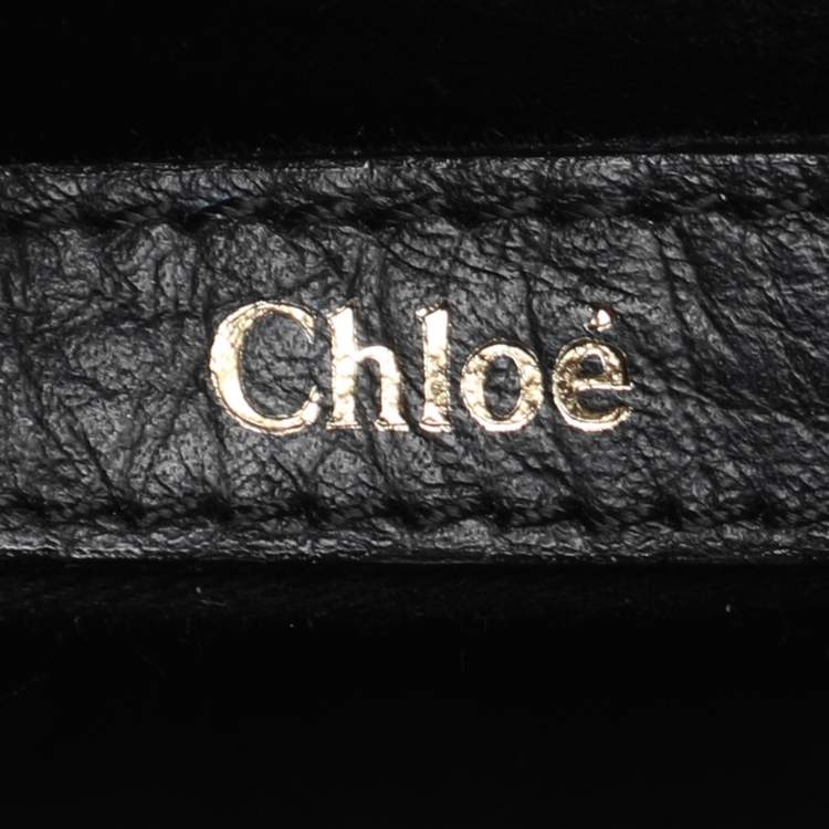 Pre Owned Chloe Black Leather Small Sally Shoulder Bag