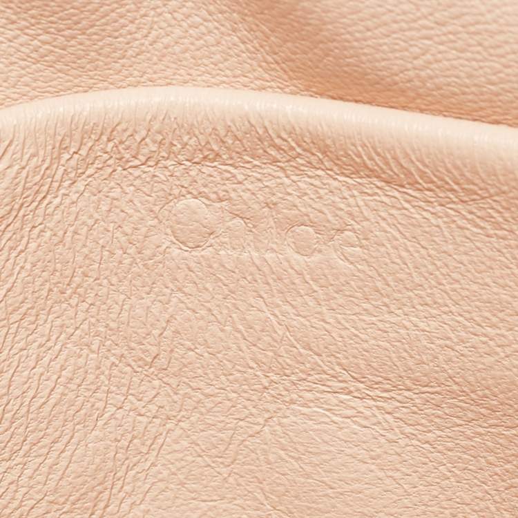 Pre Owned Chloe Rose Pink Leather Small Elsie Chain Shoulder Bag