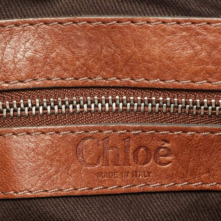 Pre Owned Chloe Brown Leather Small Paddington Satchel