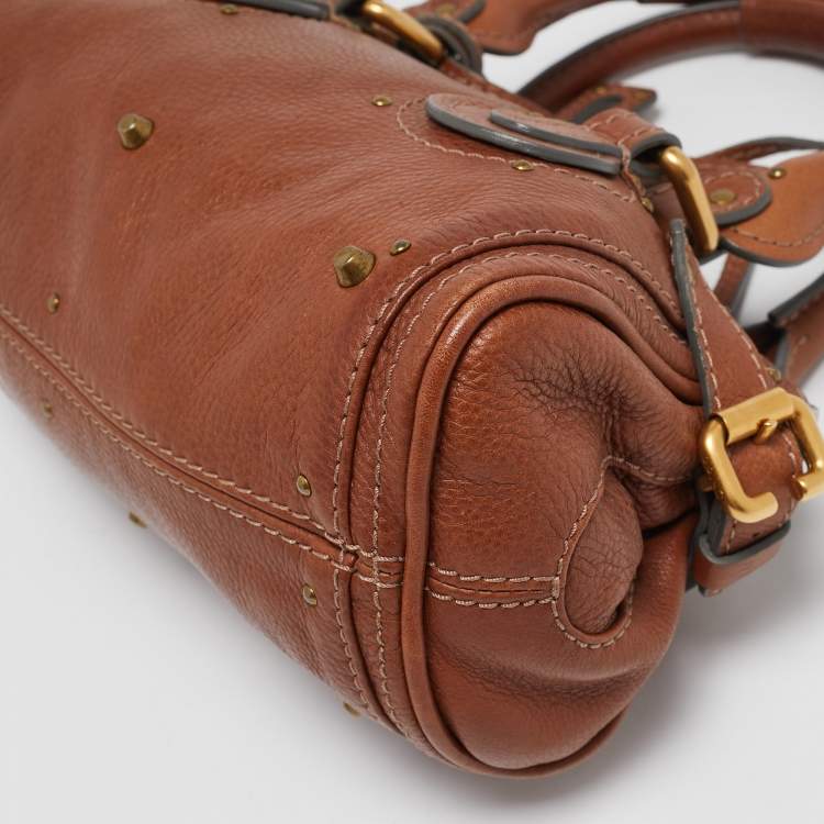 Pre Owned Chloe Brown Leather Small Paddington Satchel