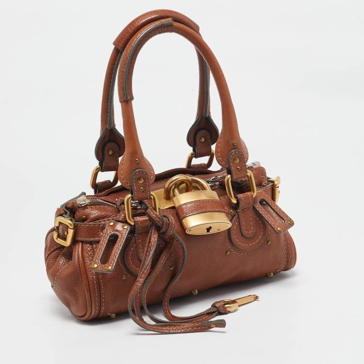 Pre Owned Chloe Brown Leather Small Paddington Satchel