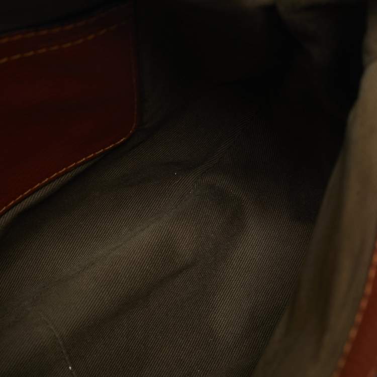 Pre Owned Chloe Brown Leather Medium Marcie Crossbody Bag
