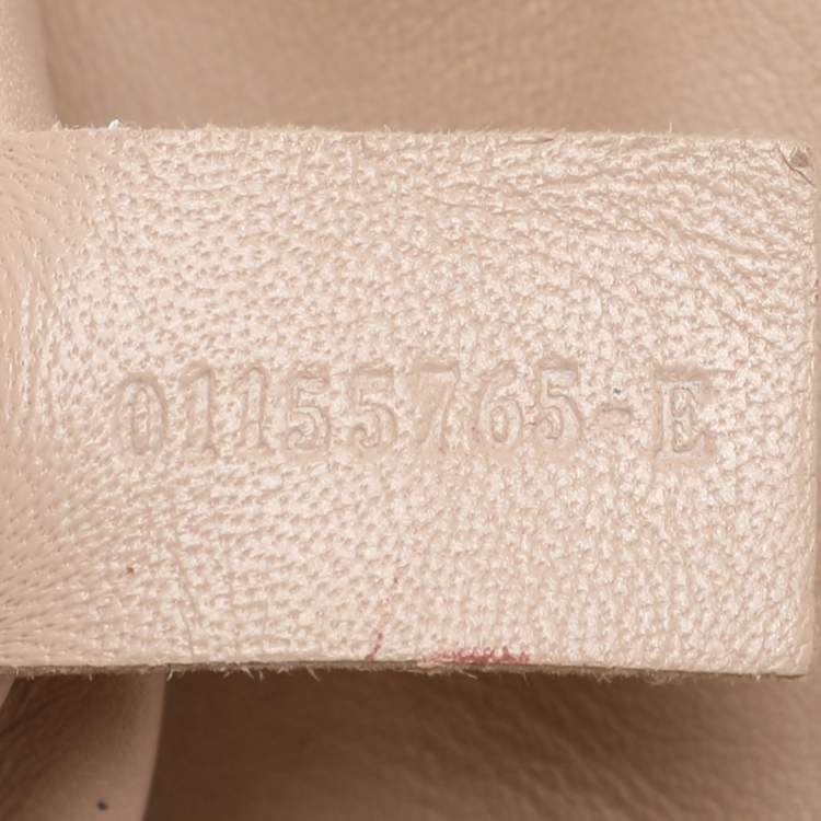 Pre Owned Chloe Grey Leather Small Elsie Shoulder Bag
