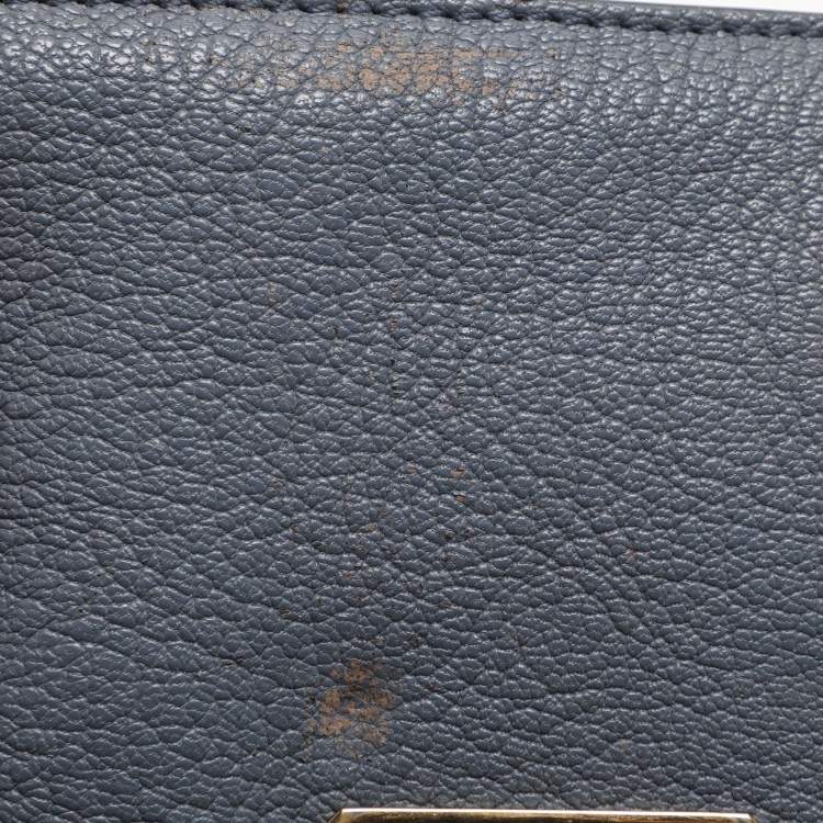 Pre Owned Chloe Grey Leather Small Elsie Shoulder Bag