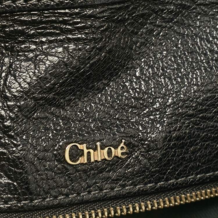 Pre Owned Chloe Black/Tan Leather Marlow Tote