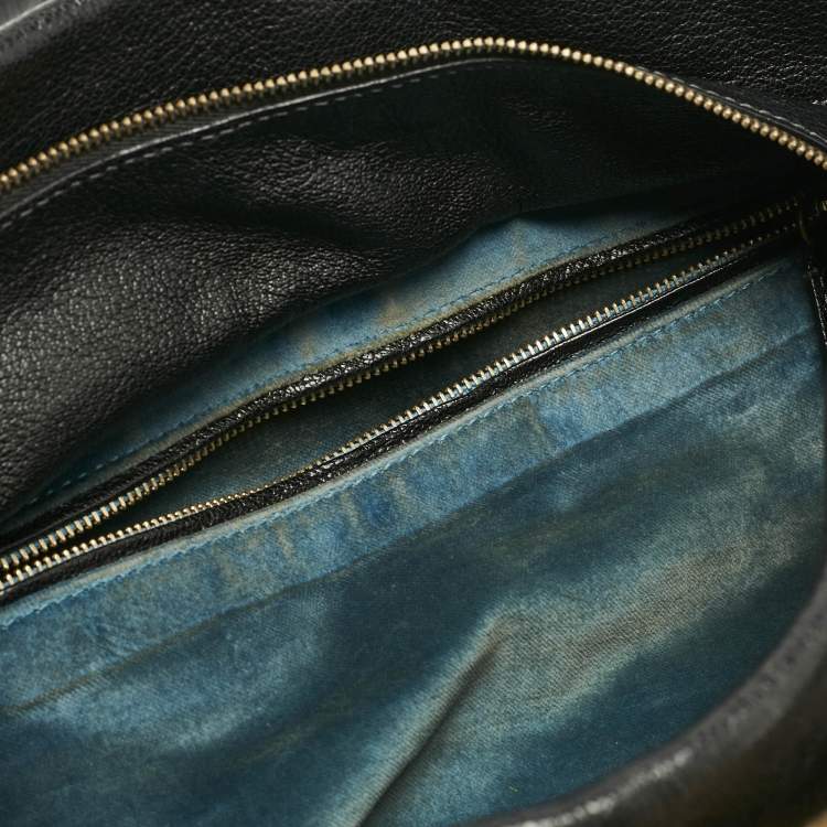 Pre Owned Chloe Black/Tan Leather Marlow Tote