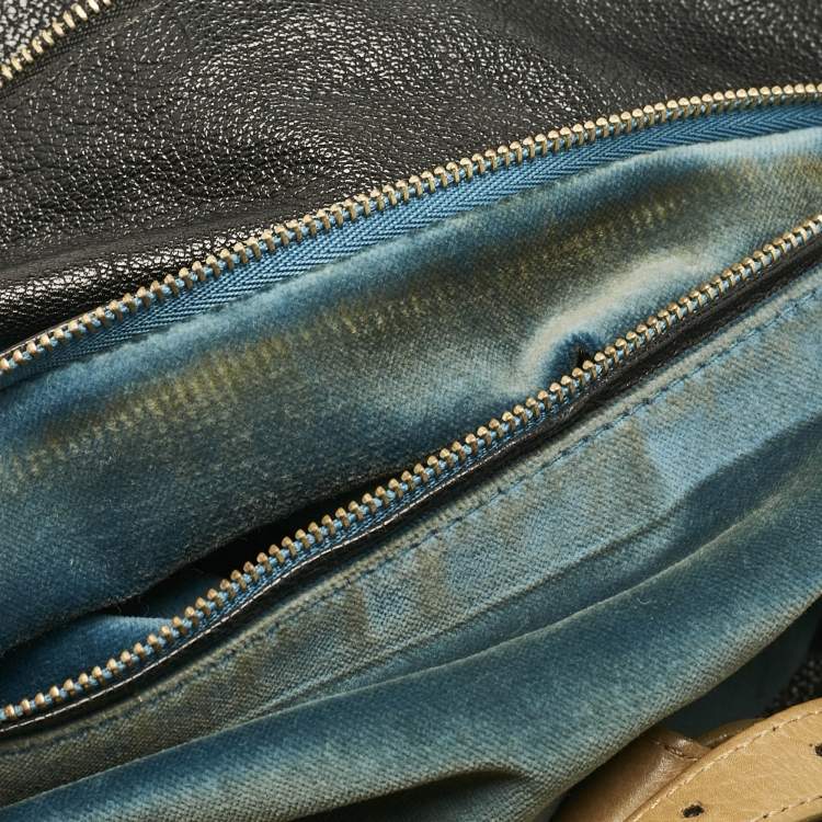 Pre Owned Chloe Black/Tan Leather Marlow Tote