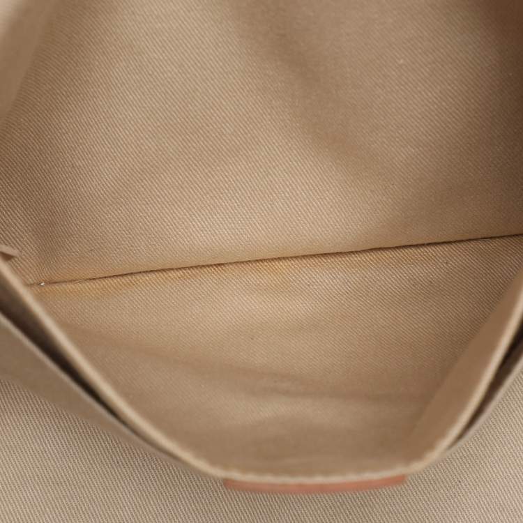 Pre Owned Chloe Beige/Peach Calf Hair and Suede Chain Shoulder Bag