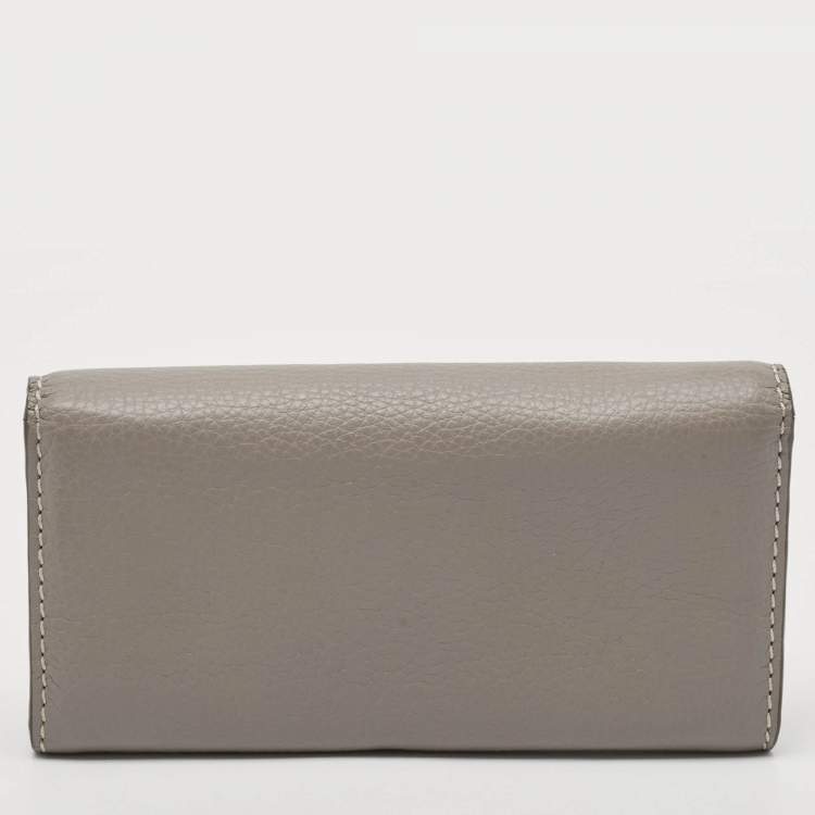 Pre Owned Chloé Grey Leather Marcie Continental Wallet