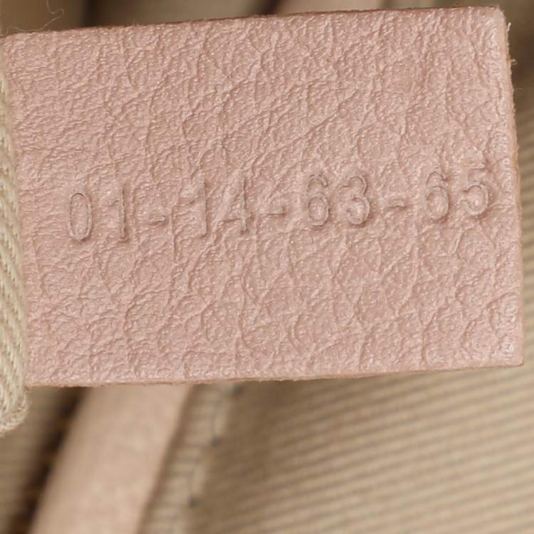 Pre Owned Chloe Peach Leather Medium Paraty Bag