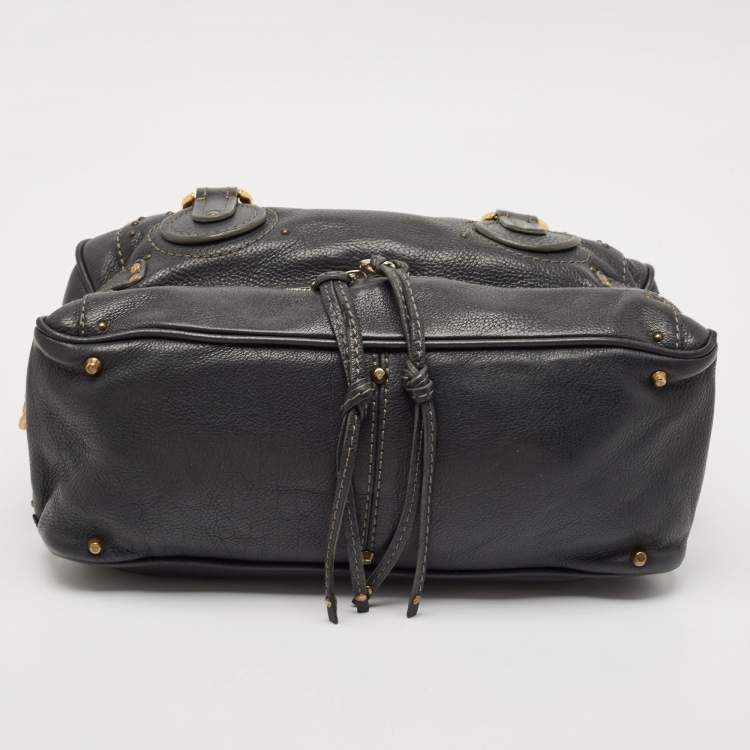 Pre Owned Chloe Navy Blue Leather Medium Paddington Satchel