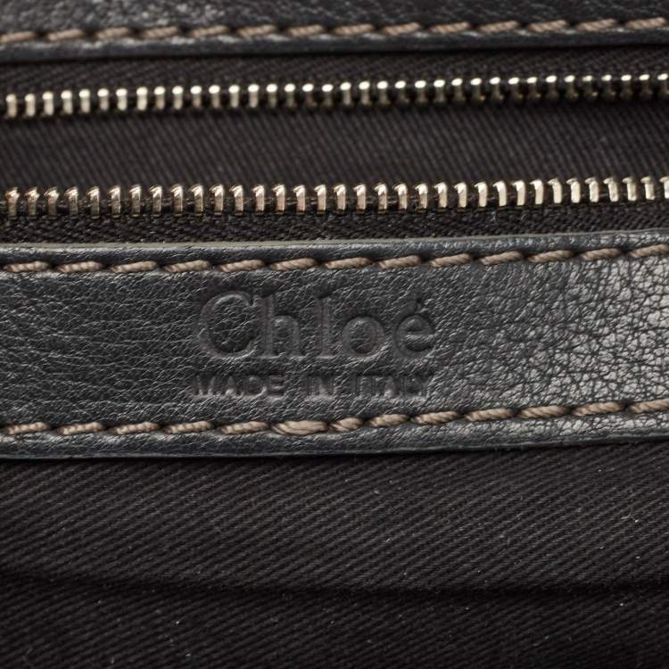 Pre Owned Chloe Navy Blue Leather Medium Paddington Satchel