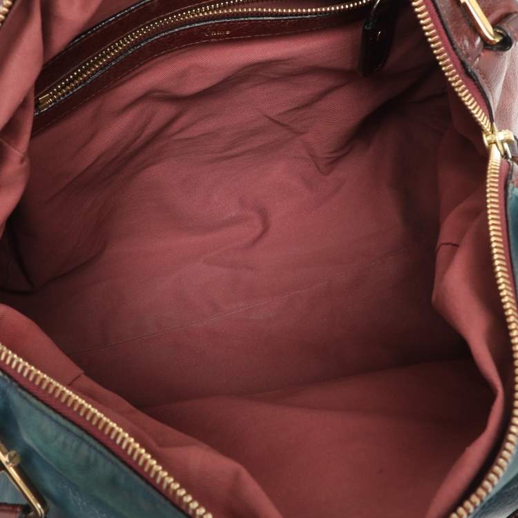 Pre Owned Chloe Multicolor Leather Pocket Satchel