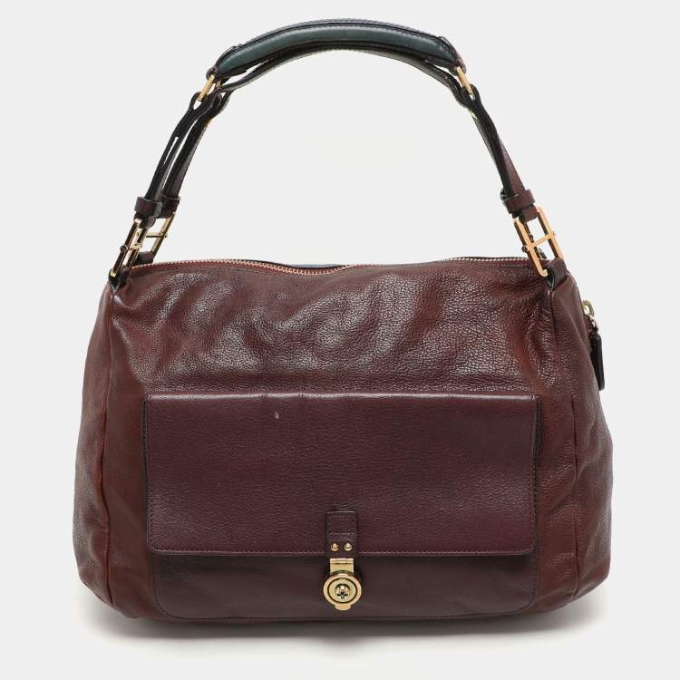 Pre Owned Chloe Multicolor Leather Pocket Satchel