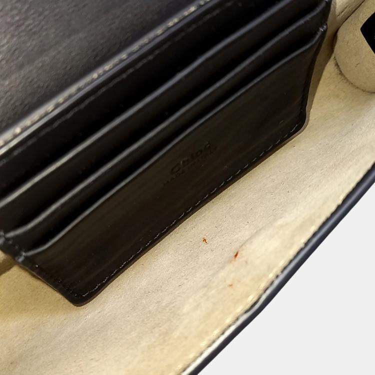 Pre Owned Chloe Black Canvas and Leather Payback Mini bag