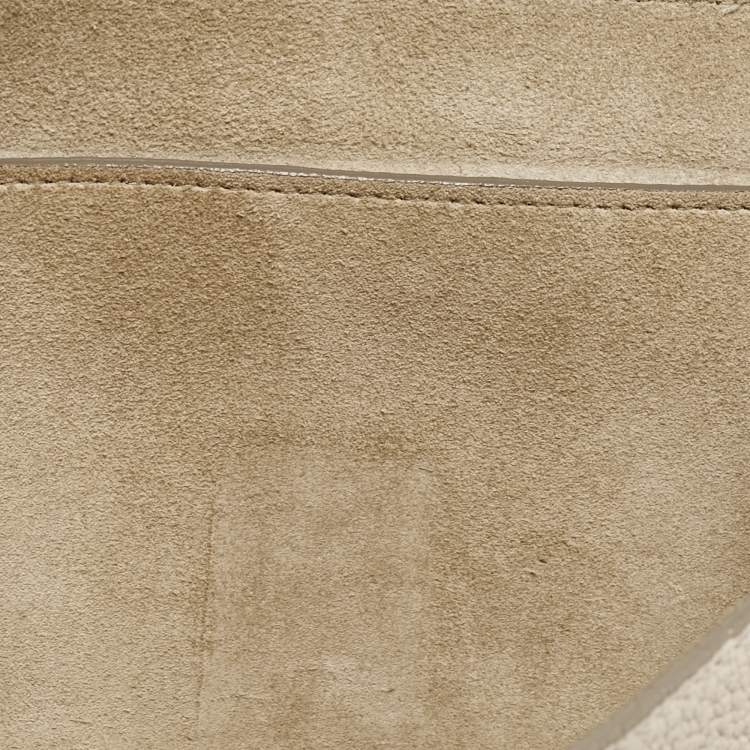 Pre Owned Chloe Light Beige Leather Medium Drew Shoulder Bag