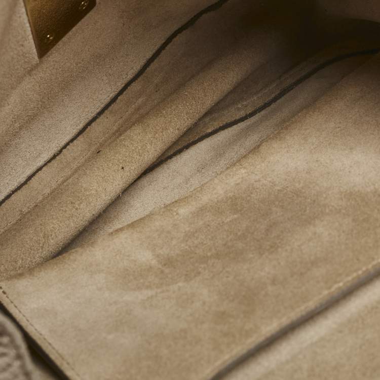 Pre Owned Chloe Light Beige Leather Medium Drew Shoulder Bag