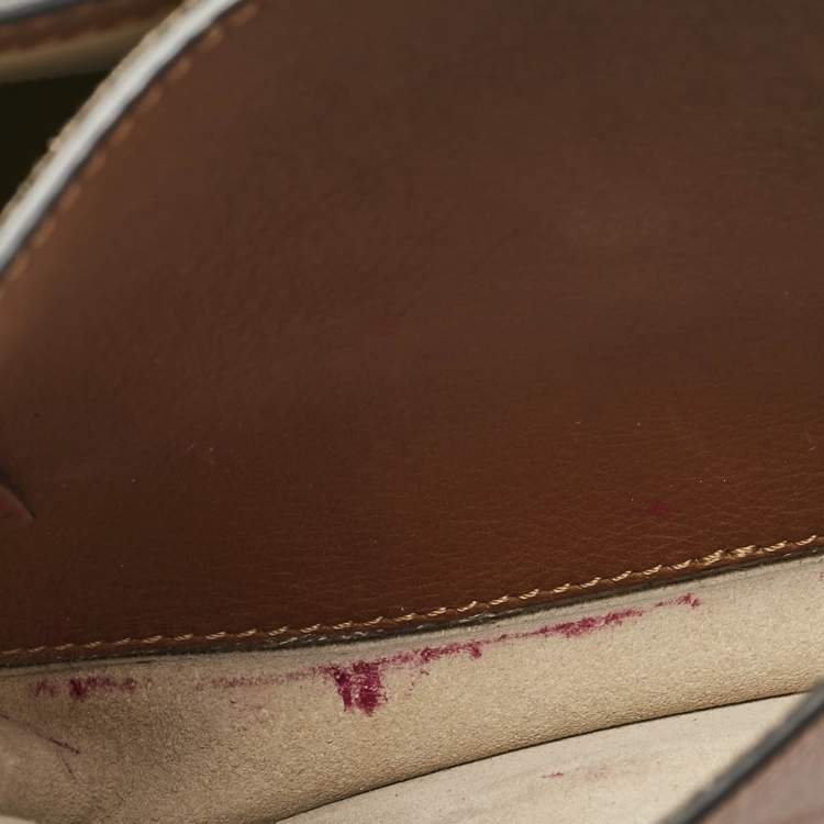 Pre Owned Chloe Brown Leather Small Hudson Fringe Shoulder Bag