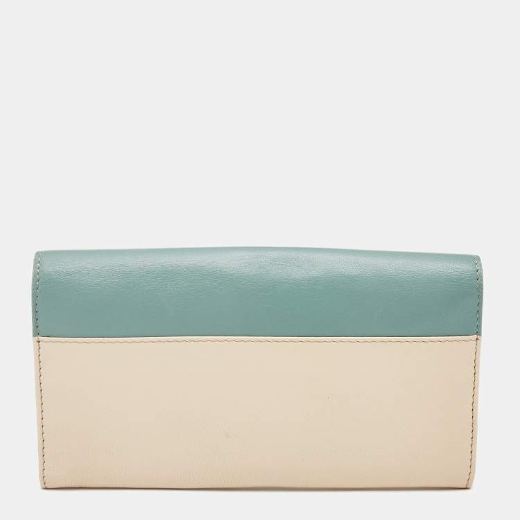 Pre Owned Chloe Multicolor Leather Envelope Continental Wallet