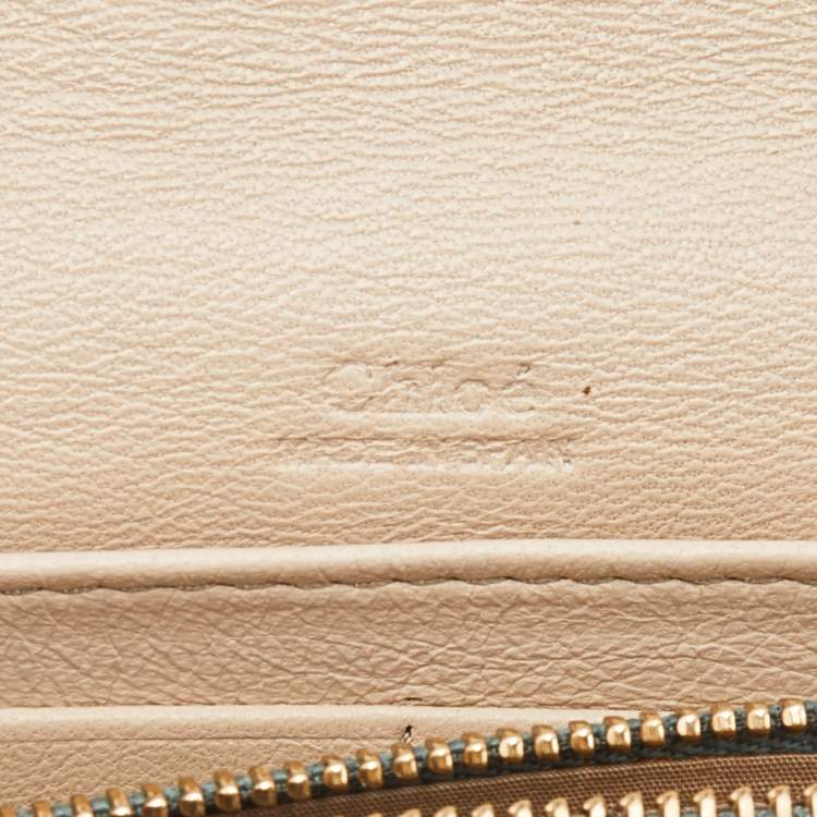 Pre Owned Chloe Multicolor Leather Envelope Continental Wallet