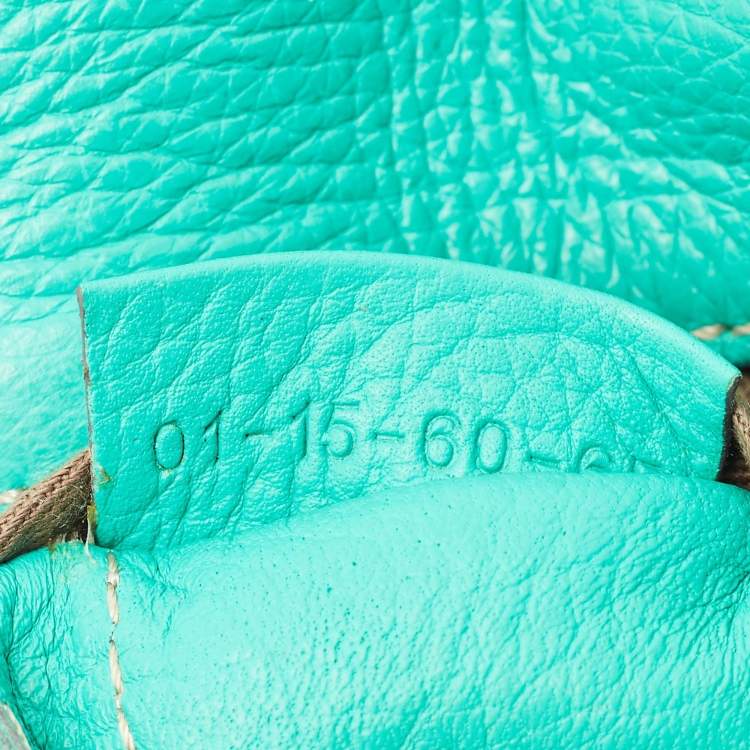 Pre Owned Chloe Light Green Leather Mini Marcie Crossbody Bag